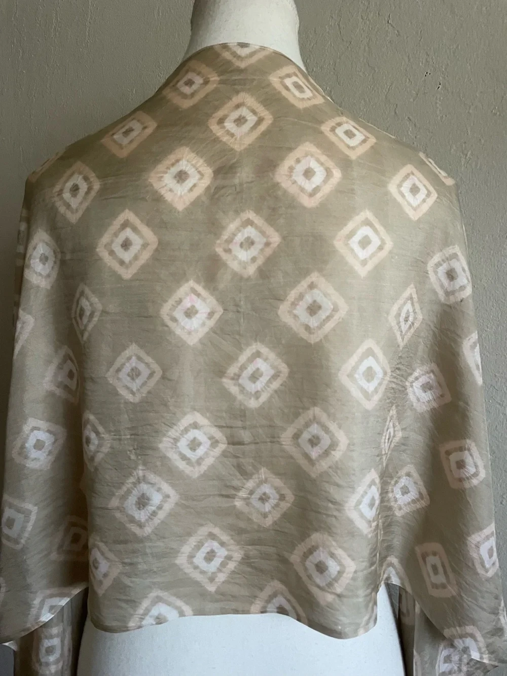 Hand made silk scarf